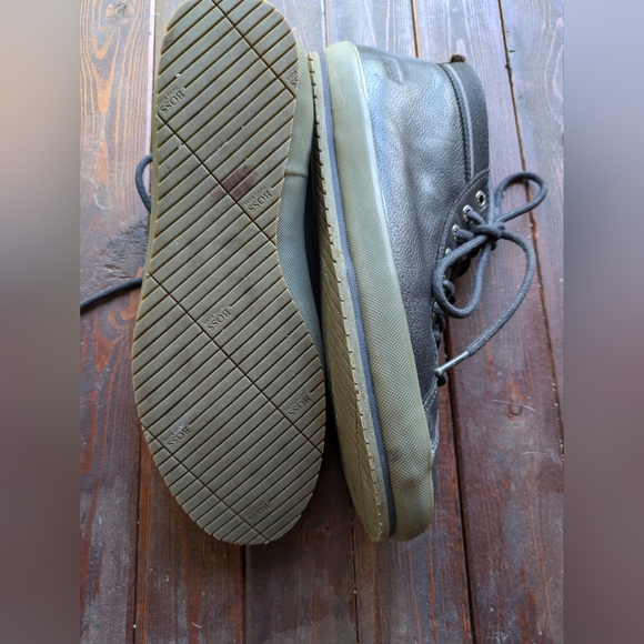 Hugo Boss Mens Black Leather High Tops Size 41 - Picture 11 of 15